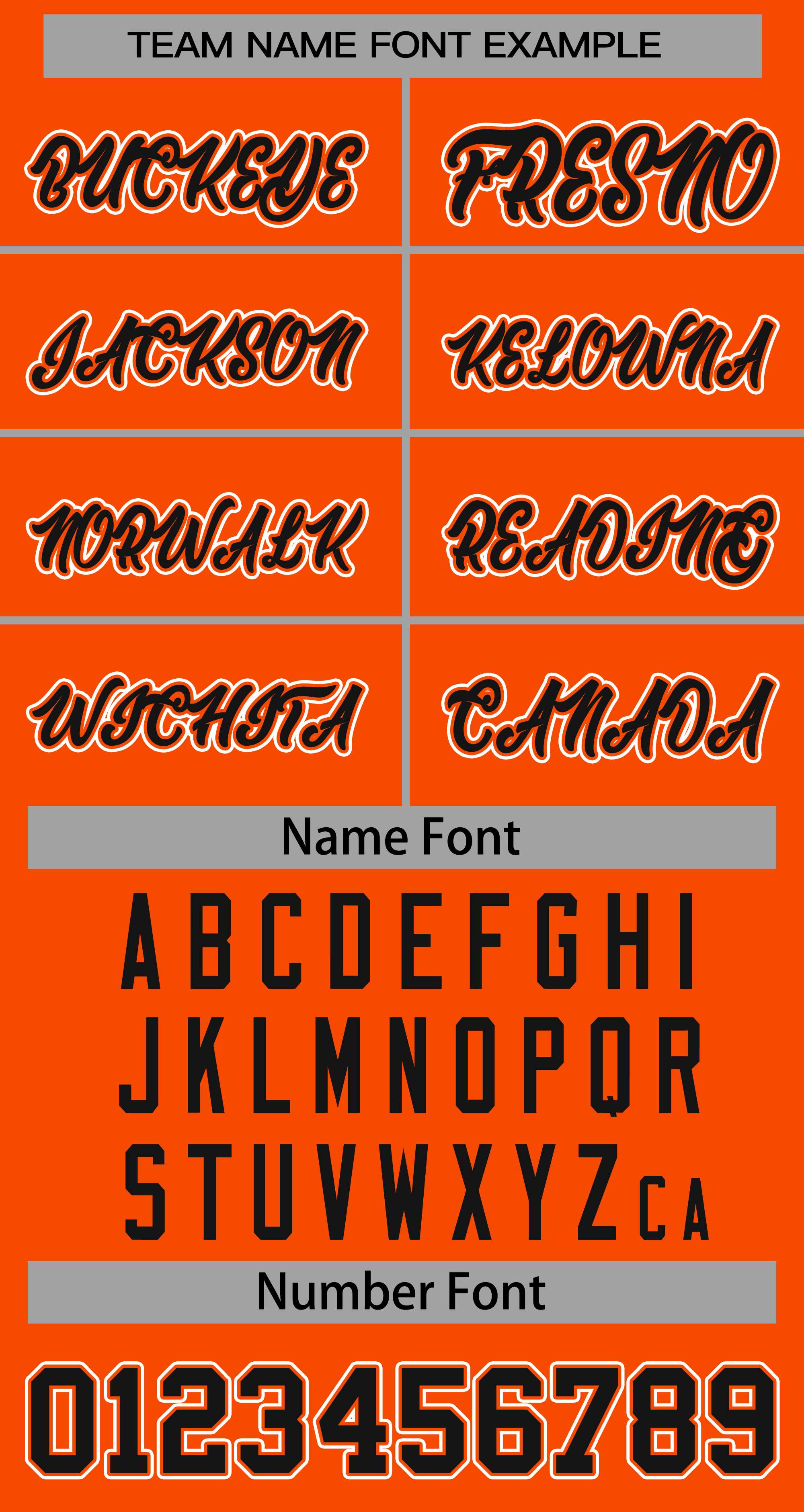 Baseball Jersey Font