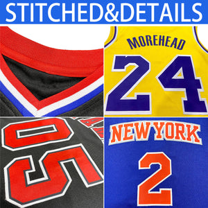 Custom Red White Navy Classic Tops Mesh Basketball Jersey