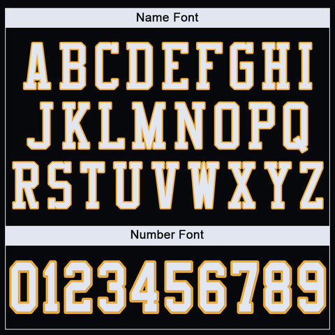 comfort black football jerseys name and number font