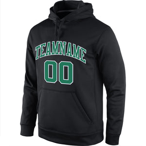 Custom Black Green-Gray Classic Style Pullover Sport Fashion Hoodie Uniform