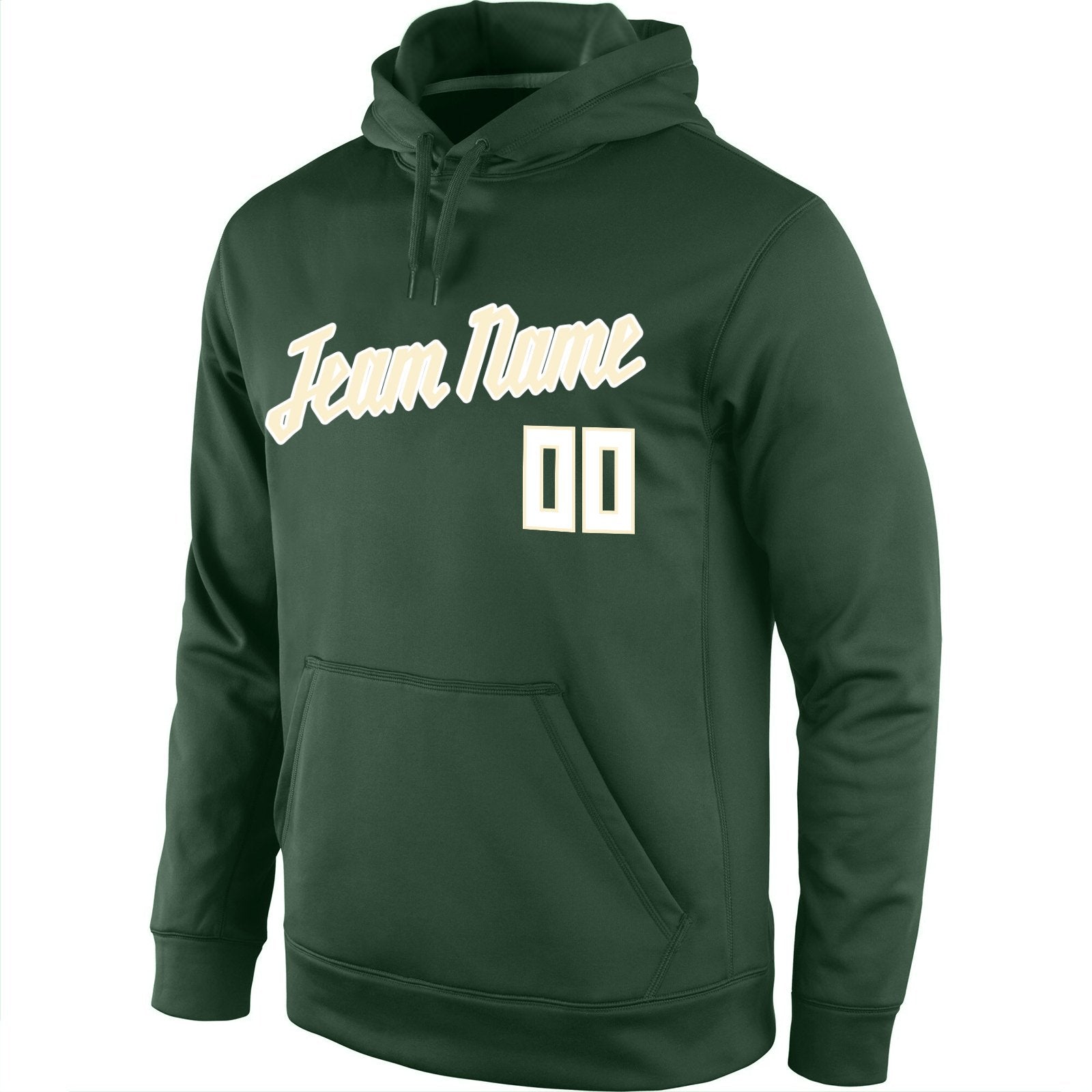 Custom Green Classic Style Uniform Pullover Fashion Hoodie