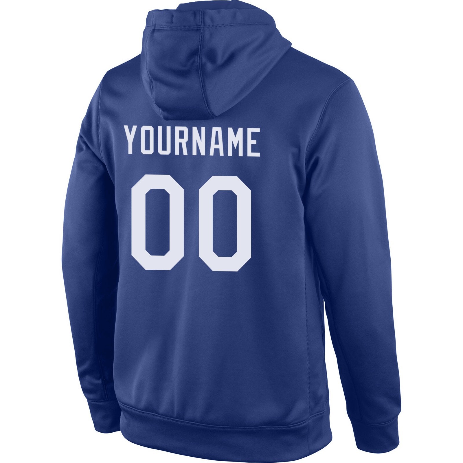 Custom Royal White Classic Style Uniform Pullover Fashion Hoodie