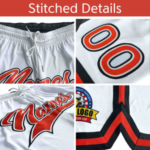 Custom Navy Blue-White Personalized Basketball Shorts