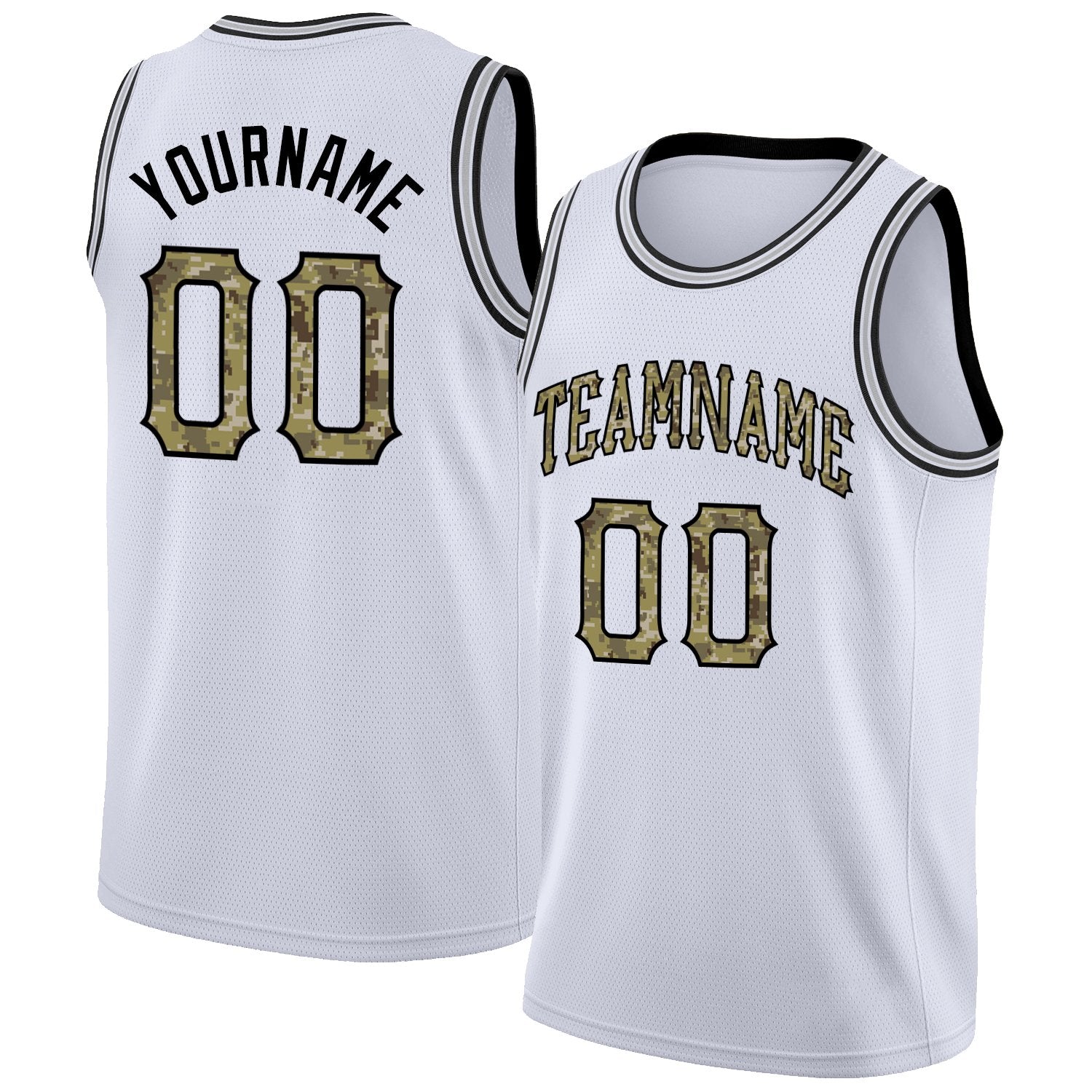 Custom White Black Classic Tops Authentic Basketball Jersey