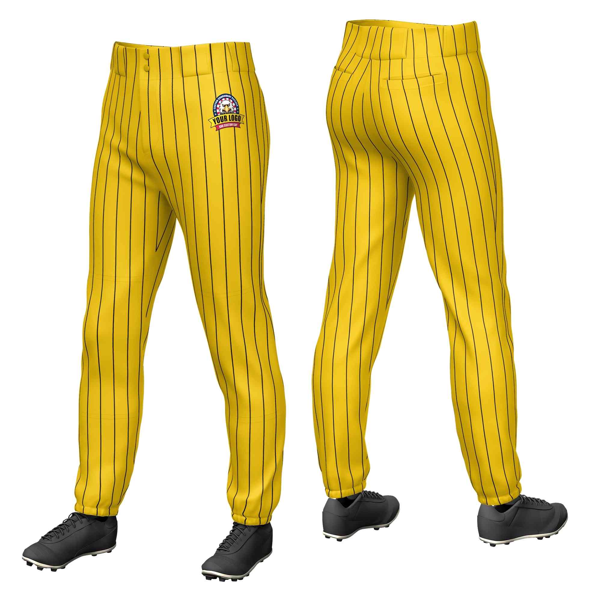 yellow baseball pants